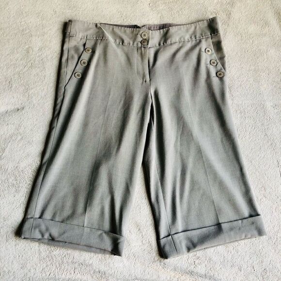 Finity Long Grey Dress Culotte Shorts - Picture 4 of 15